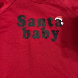 Christmas Sweatshirt Santa Baby size L
